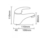 Abey Gareth Ashton MixMaster Cast Basin Mixer